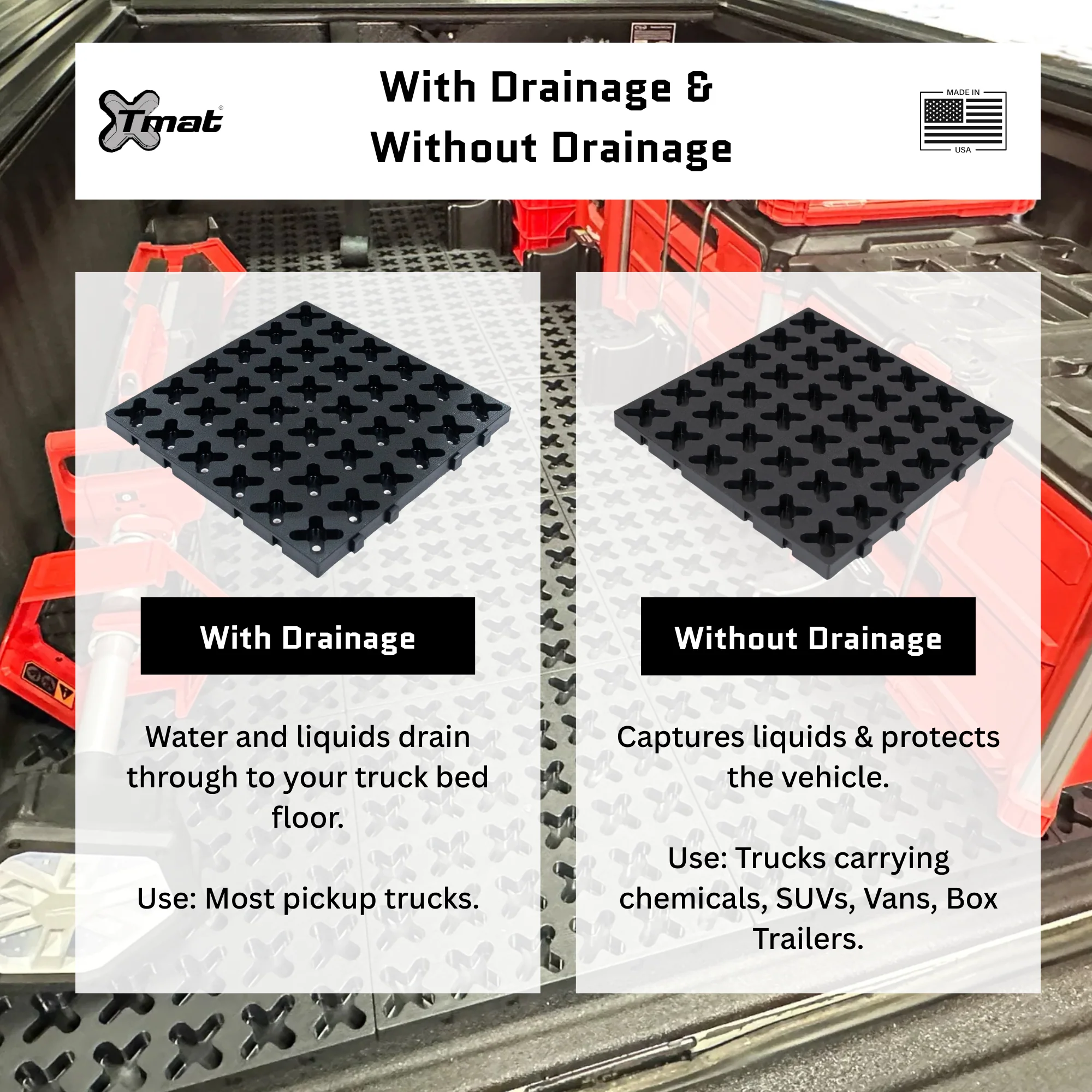 12" x 2" Tmat Interlocking Non-Draining Strips - Four Connectors (Set of 2) - Image 3